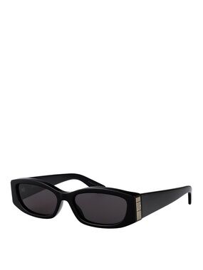 Black Cat-Eye Women’s Sunglasses with Gold Accent